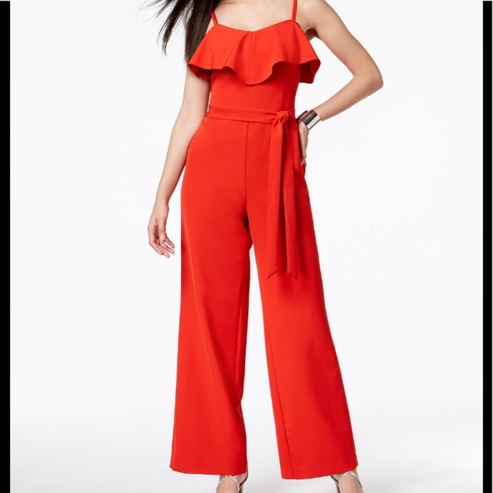 Thalia Sodi Tie Waist Jumpsuit NWT ❤️ - Picture 1 of 6